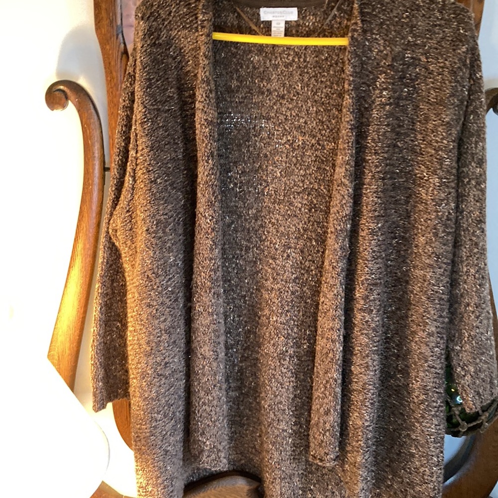 Charter Club long womens sweater open cardigan 0X